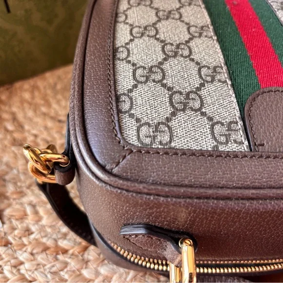 Gucci Ophidia Bag with Brown and Green Accents NWT - Picture 7 of 12